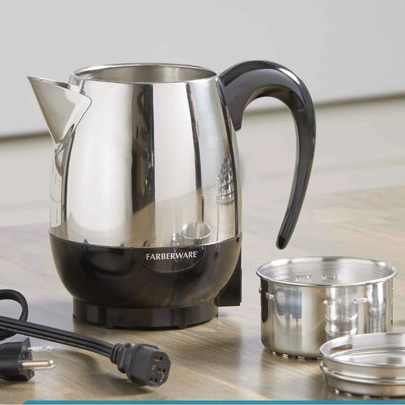 Farberware Stainless Steel Percolator with Black Handle - Picture 5 of 7